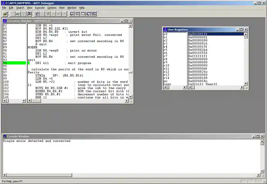 Hamming code error-correction in ARM assembly homework help_11zon