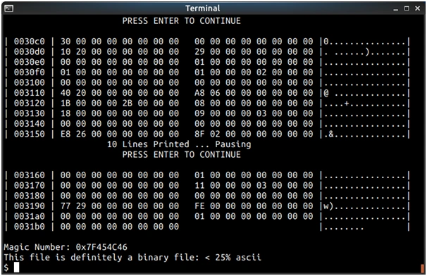 Identify whether a file is text or binary in C language 2