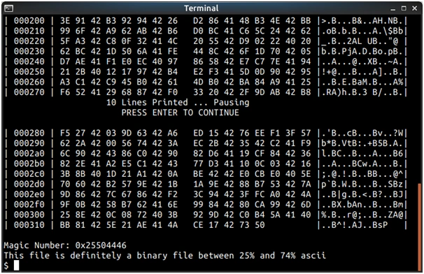 Identify whether a file is text or binary in C language 4