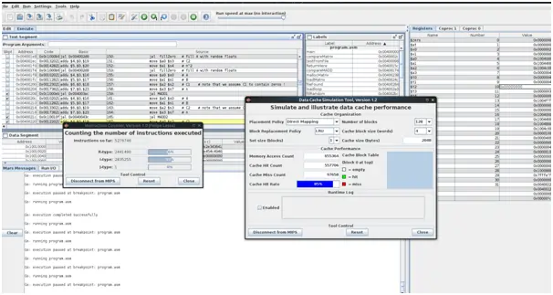 Matrix operations on square matrices in MIPS assembly on MARS simulator Assembly language