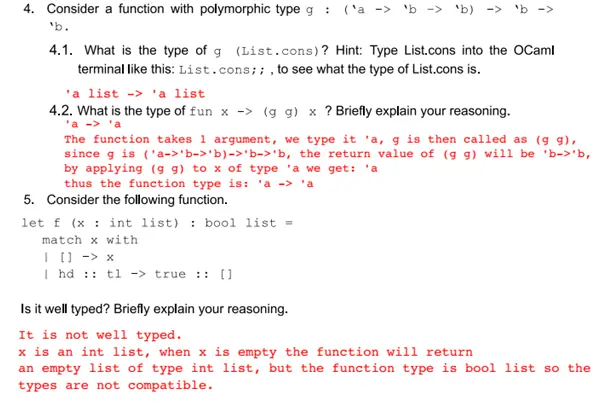 Pattern matching and higher order functions using OCAML 3