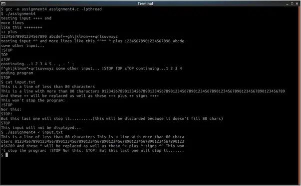 Process data in multiple threads with single output thread in C language 2