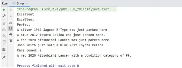 Program to create a car tracker system in java1