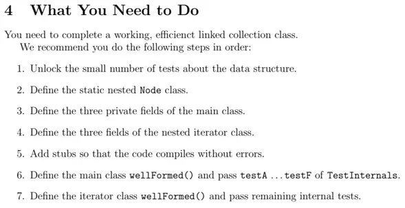 Program-to-create-a-linked-collection-in-java