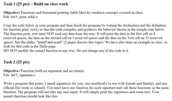 Program to create calorie tracker and table printing in C language