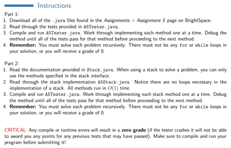 Program to implement recursion and stacks in java 1