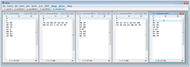 Program to transform matrix in Mips assembly 1