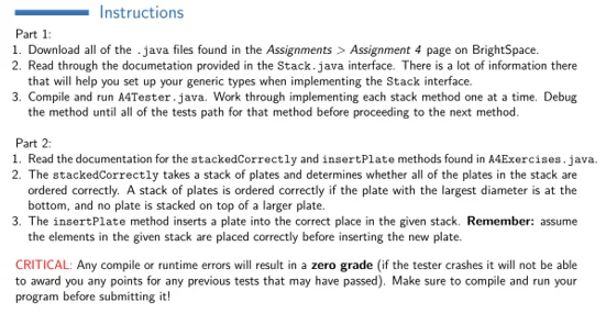 Program to use stack implementation in java language