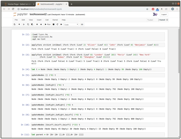 functions for manipulating trees Haskell