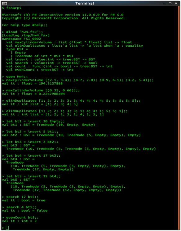 functions for manipulating trees in haskell