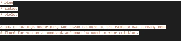 program to choose users favourite color in python1