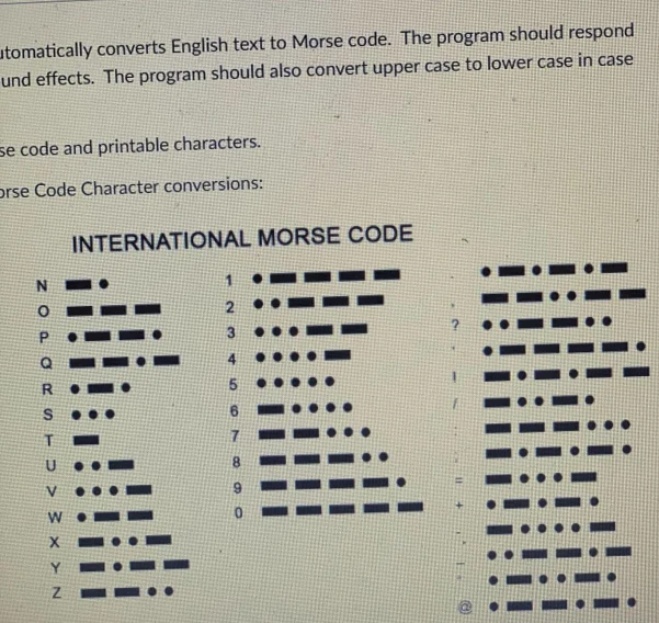 program to convert english to morse code in python 1