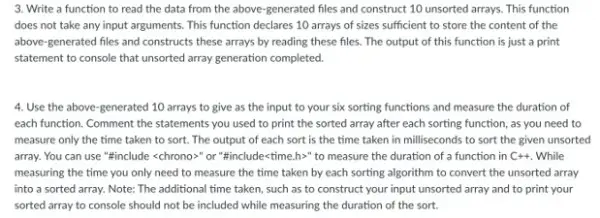 program to create 6 sorting algorithms in C1