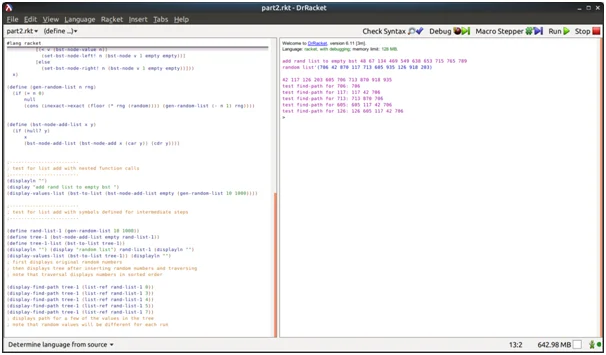 program to create BST tree in Racket 1