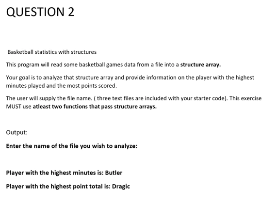 program to create basketball statistics analyzer in C++