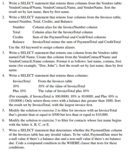 program to formulate commands in sql