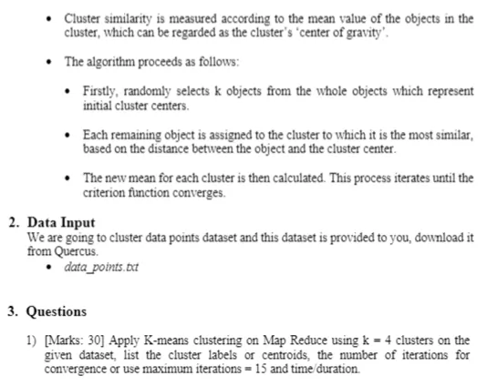 program to implement K means clustering in python 1