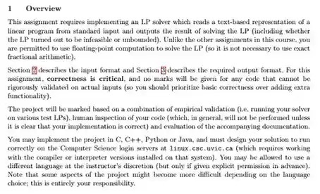 program to implement LP solver in python