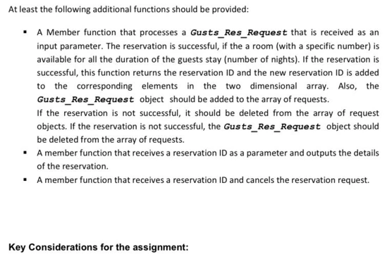 program to implement hotel management system in C++ 1