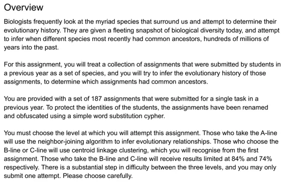 program to implement neighbour joining algorithm in python