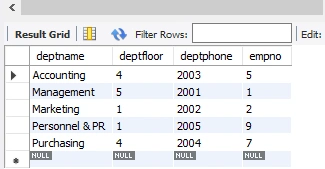 program to implement relational databases 1