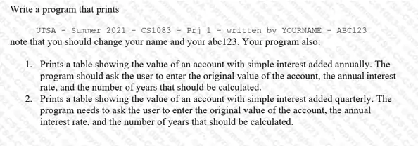 program to implement table pattern in java