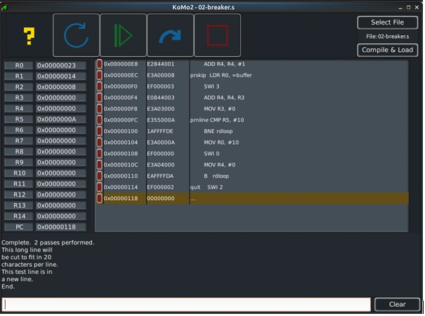 simplified version of PrintF in ARM assembly language 1