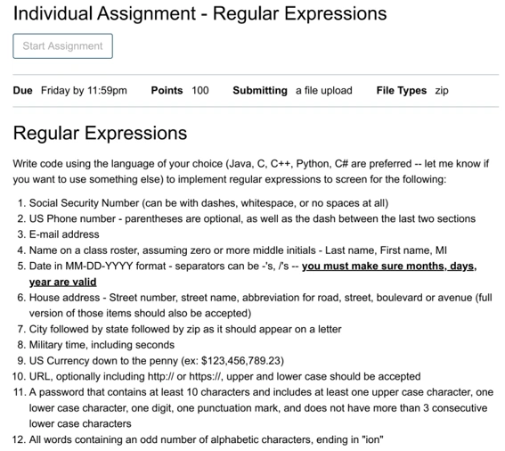 simulate regular expressions in java