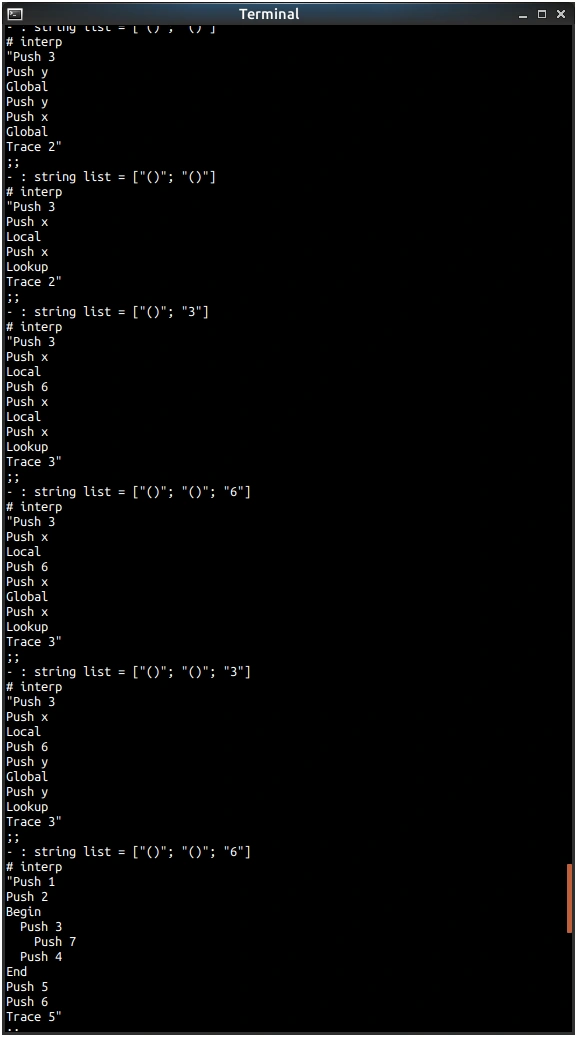 to create very simple interpreter in Ocaml 2